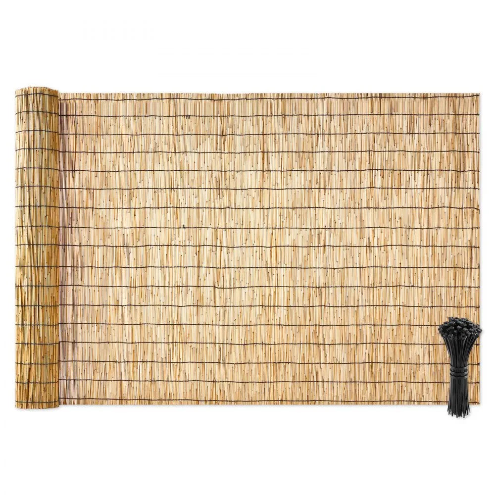 Natural Reed Fencing Roll 4 ft x 16.4 ft – Outdoor Privacy Screen for Balcony, Patio & Garden