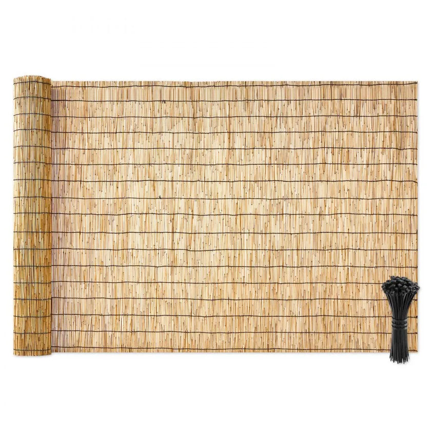 Natural Reed Fencing Roll 4 ft x 16.4 ft – Outdoor Privacy Screen for Balcony, Patio & Garden