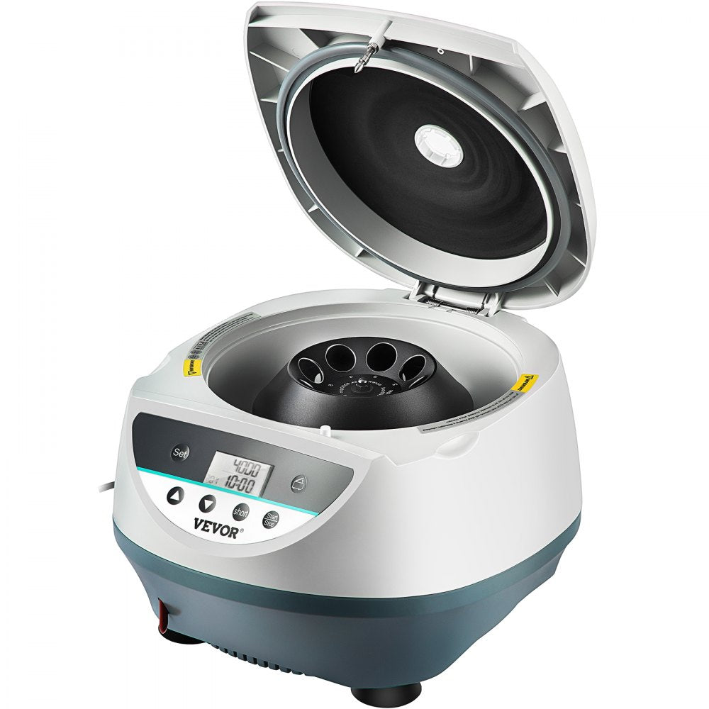 VEVOR Lab Benchtop Centrifuge, 8 x 15mL 500-5000 RPM LCD Centrifuge 10s-99min Desktop Centrifuge Machine Low Noise Mini Centrifuge Machine for Lab Hospital College, 3074xg RCF Max