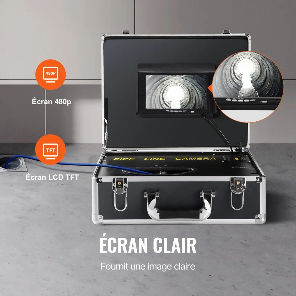 VEVOR Sewer Camera, 100 ft/30 m, 7