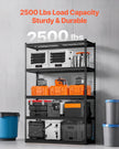 VEVOR Storage Shelves 5 Tier Adjustable Heavy Duty Garage Shelving Unit 2500 lbs
