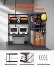 VEVOR Garage Storage Shelves, 4 Tier Storage Rack, Heavy Duty Garage Shelving, Adjustable Metal Shelves, Industrial Storage Rack, Warehouse Shelving Unit, Basement Storage Shelves, Powder Coated Steel Rack, VEVOR Storage Rack, Garage Organizer Shelving