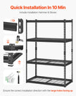 VEVOR Garage Storage Shelves, 4 Tier Storage Rack, Heavy Duty Garage Shelving, Adjustable Metal Shelves, Industrial Storage Rack, Warehouse Shelving Unit, Basement Storage Shelves, Powder Coated Steel Rack, VEVOR Storage Rack, Garage Organizer Shelving