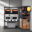 VEVOR Garage Storage Shelves, 4 Tier Storage Rack, Heavy Duty Garage Shelving, Adjustable Metal Shelves, Industrial Storage Rack, Warehouse Shelving Unit, Basement Storage Shelves, Powder Coated Steel Rack, VEVOR Storage Rack, Garage Organizer Shelving