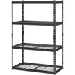 VEVOR Garage Storage Shelves, 4 Tier Storage Rack, Heavy Duty Garage Shelving, Adjustable Metal Shelves, Industrial Storage Rack, Warehouse Shelving Unit, Basement Storage Shelves, Powder Coated Steel Rack, VEVOR Storage Rack, Garage Organizer Shelving