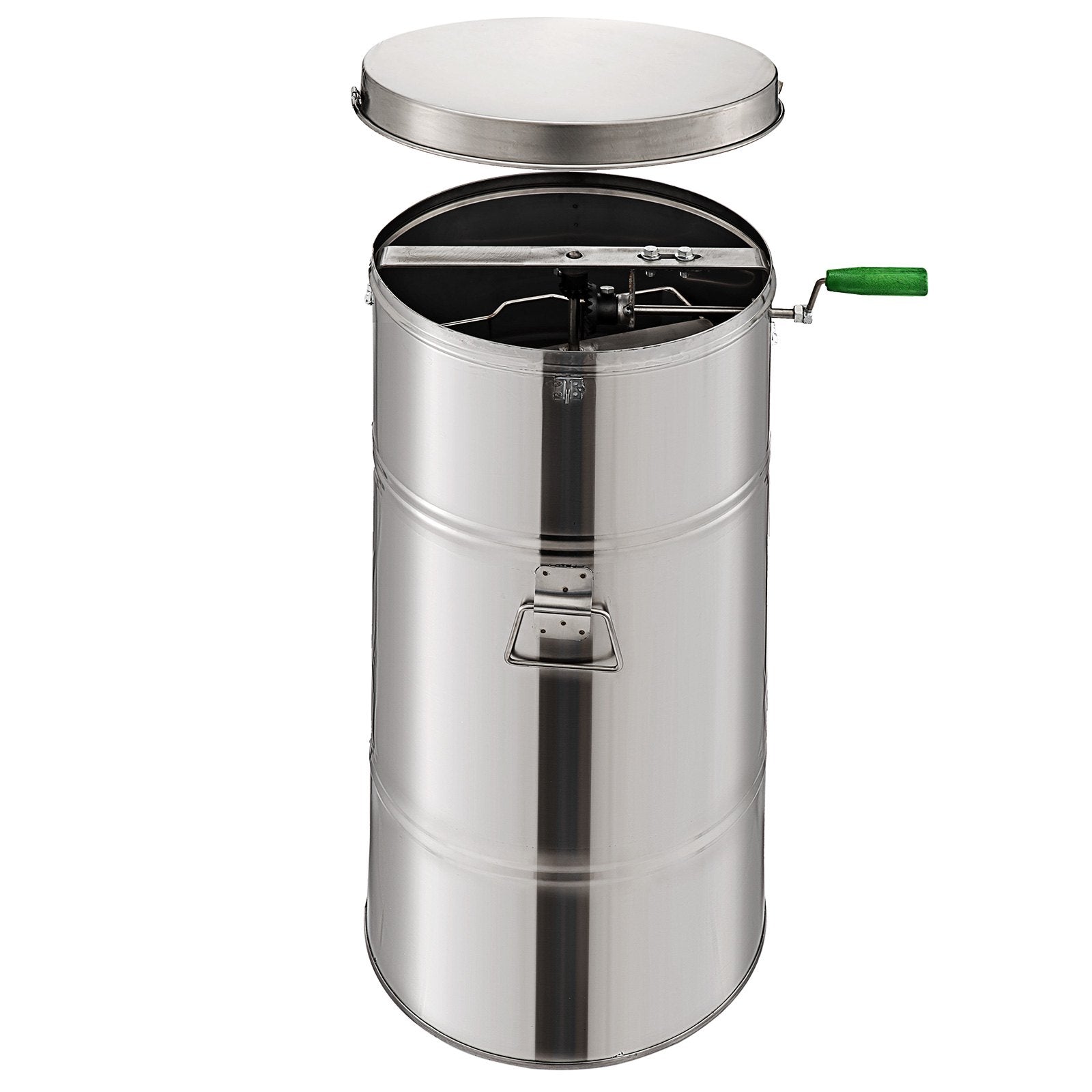 VEVOR Honey Extractor Bee Honey Extractor Manual Honeycomb Spinner 2 Two Frame Stainless Steel Beekeeping Accessory (2 Frame Honey Extractor)