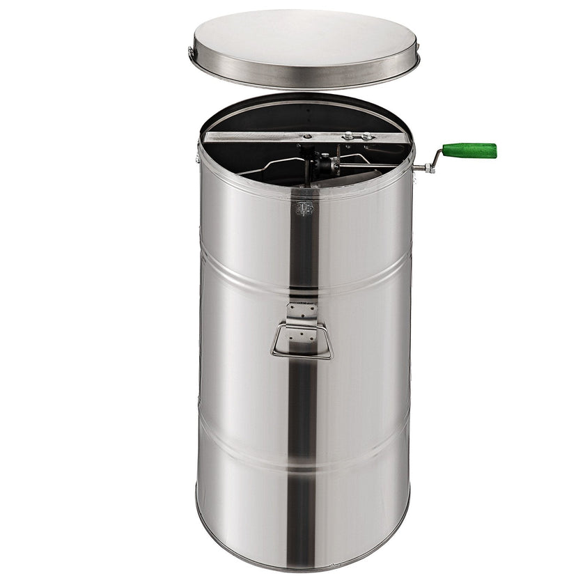 VEVOR Honey Extractor Bee Honey Extractor Manual Honeycomb Spinner 2 Two Frame Stainless Steel Beekeeping Accessory (2 Frame Honey Extractor)
