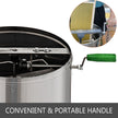 VEVOR Honey Extractor Bee Honey Extractor Manual Honeycomb Spinner 2 Two Frame Stainless Steel Beekeeping Accessory (2 Frame Honey Extractor)
