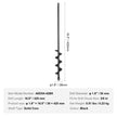 VEVOR Auger Drill Bit for Planting, 1.6 x 16.5 inch Garden Auger Drill Bit, Spiral Drill Bit for Bulbs Planting & Holes Digging, 3/8