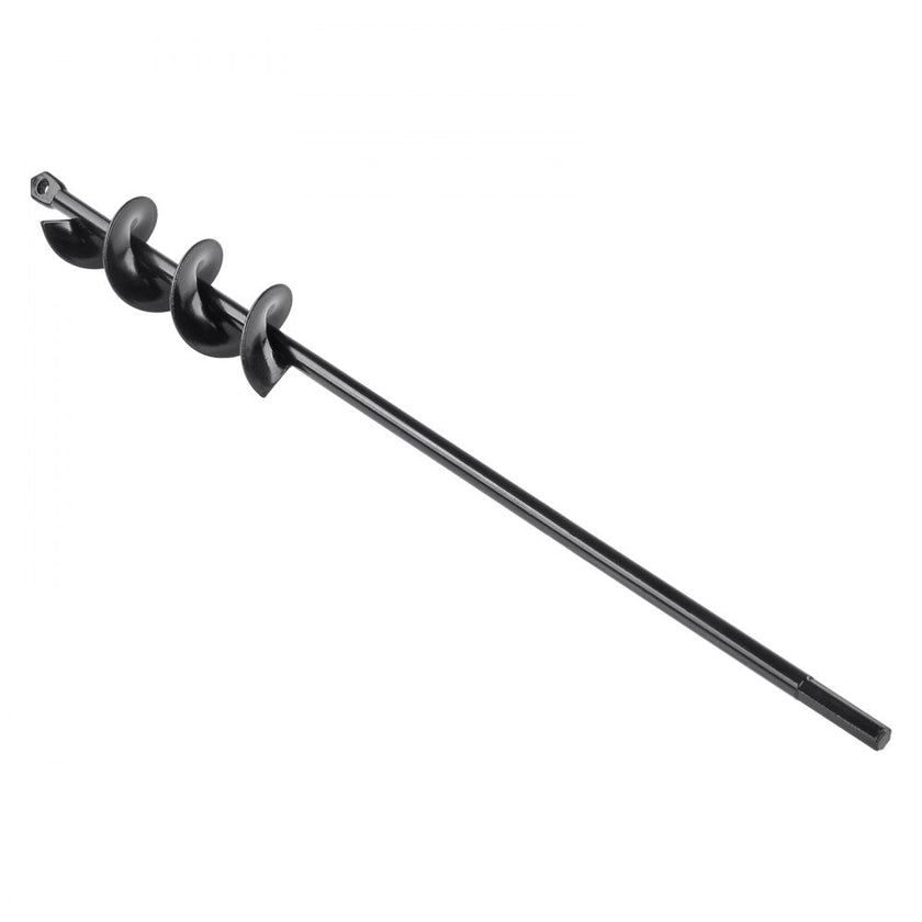 VEVOR Auger Drill Bit for Planting, 1.6 x 16.5 inch Garden Auger Drill Bit, Spiral Drill Bit for Bulbs Planting & Holes Digging, 3/8