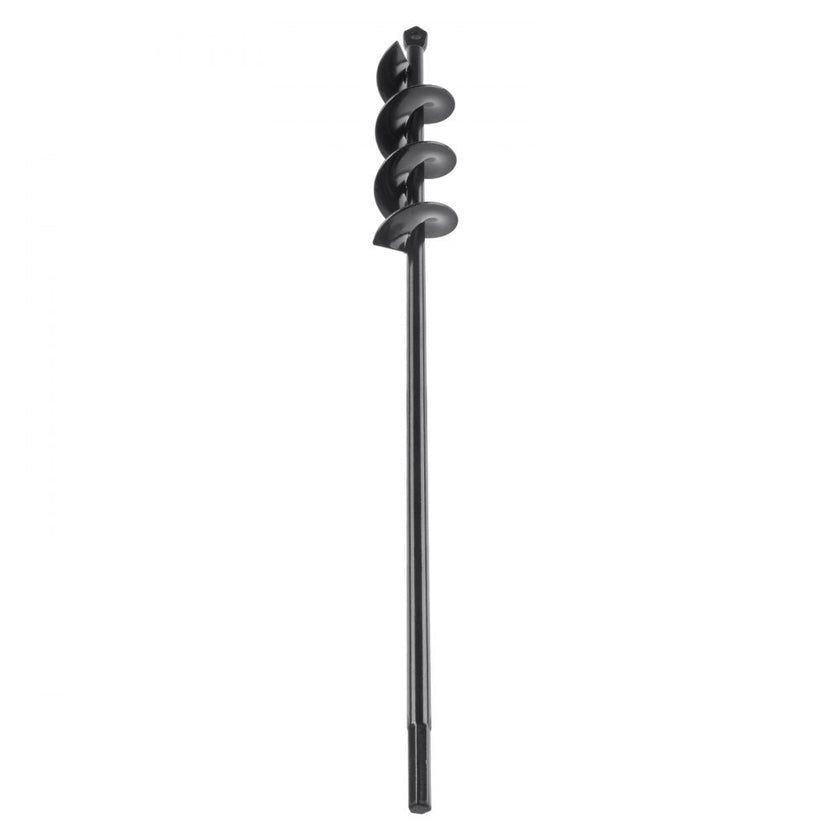 VEVOR Auger Drill Bit for Planting, 1.6 x 16.5 inch Garden Auger Drill Bit, Spiral Drill Bit for Bulbs Planting & Holes Digging, 3/8