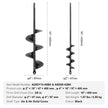 VEVOR Auger Drill Bits for Planting Set of 2, 2