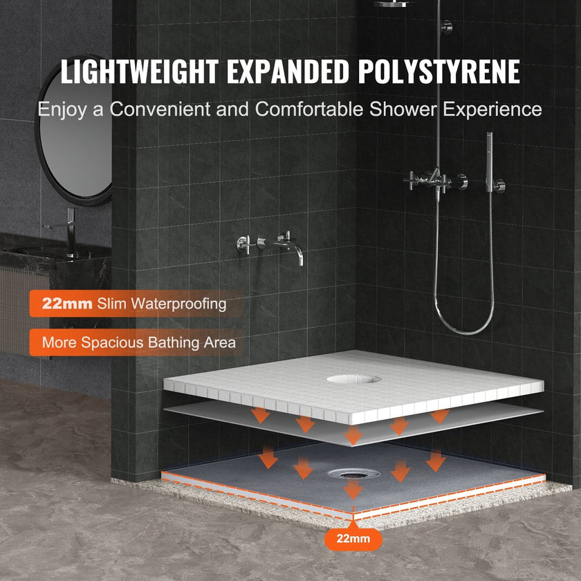 VEVOR Shower Curb Kit, 36