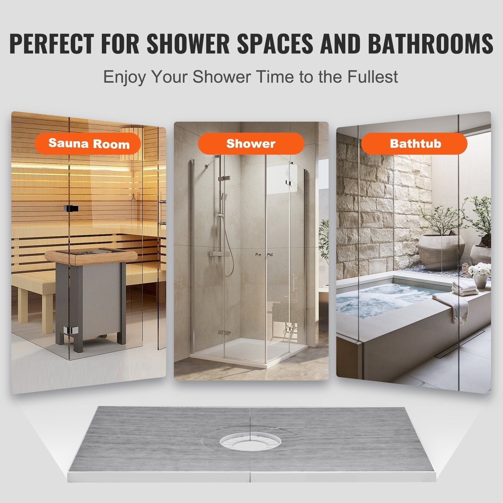 VEVOR Shower Curb Kit, 48