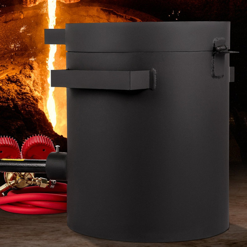 VEVOR Propane Melting Furnace, 2462°F, 4 KG Metal Foundry Furnace Kit with Graphite Crucible and Tongs, Casting Melting Smelting Refining Precious Metals Like Gold Silver Aluminum Copper Brass Bronze