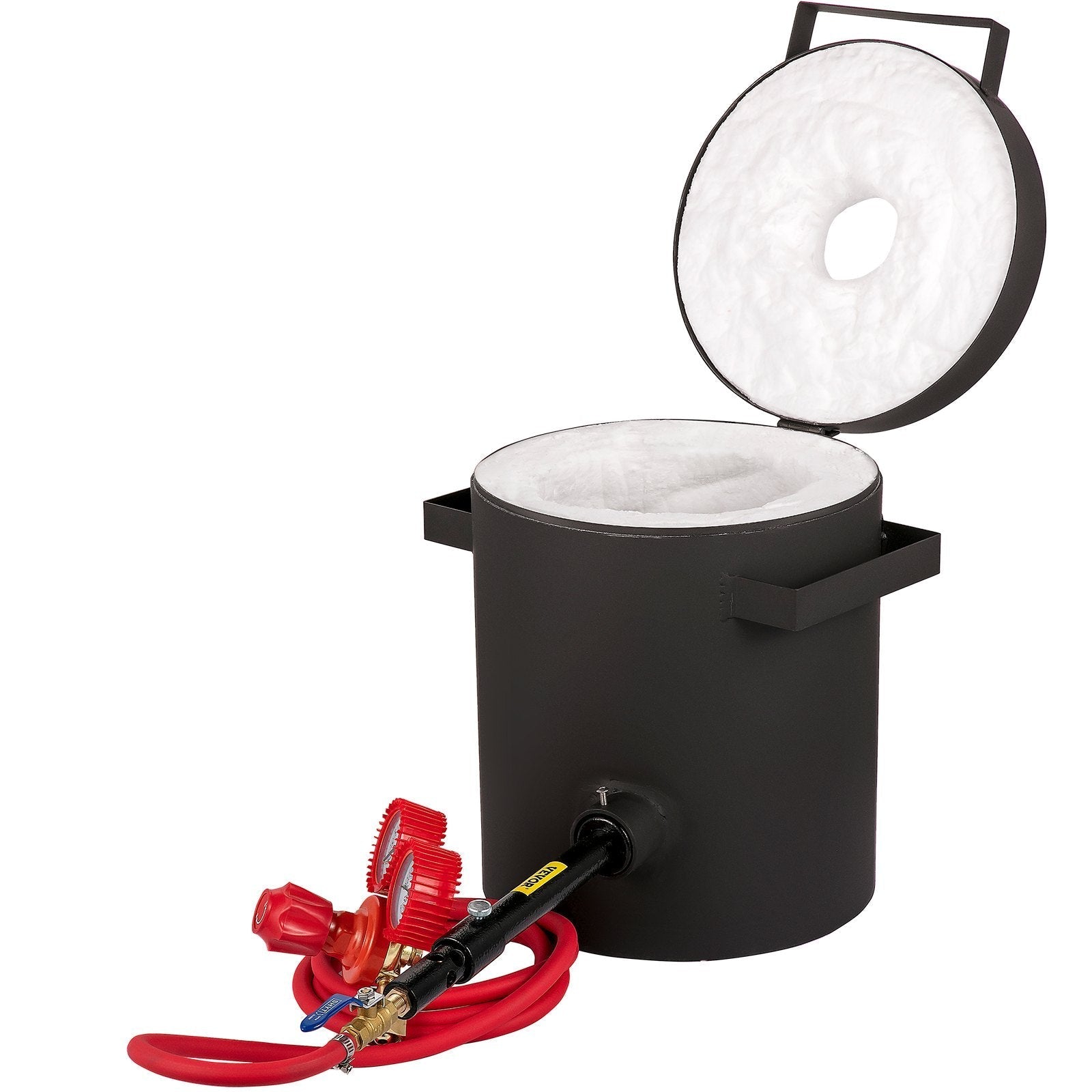 VEVOR Propane Melting Furnace, 2462°F, 6 KG Metal Foundry Furnace Kit with Graphite Crucible and Tongs, Casting Melting Smelting Refining Precious Metals Like Gold Silver Aluminum Copper Brass Bronze