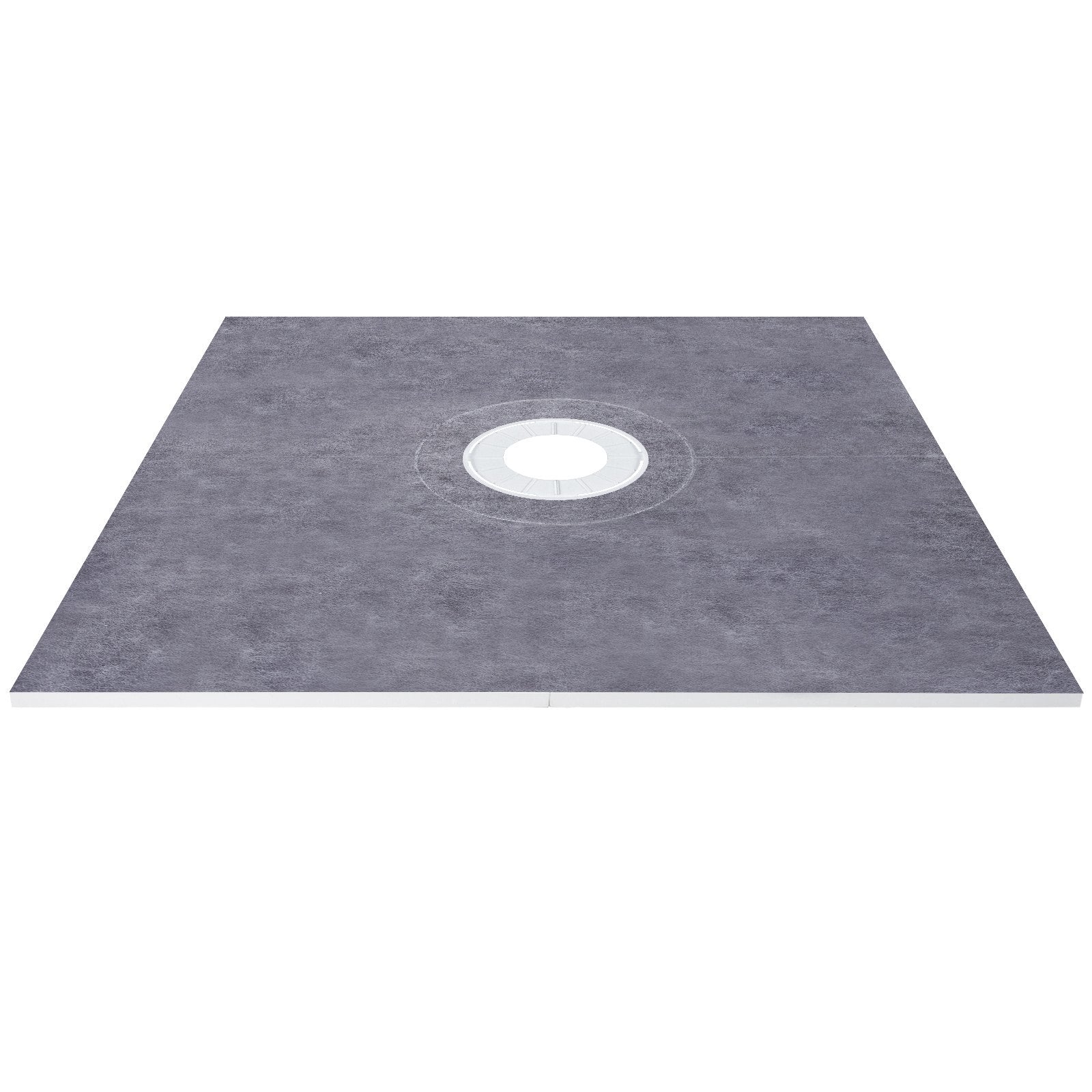 VEVOR 48''x48'' Waterproofing Shower Kit Shower Kit Tray with Central Drain ABS