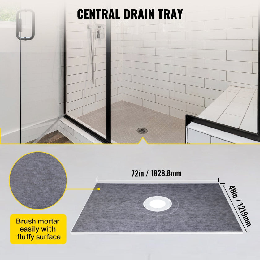 VEVOR Shower Curb Kit, 48\