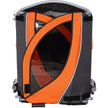 VEVOR Bike Trailer for Toddlers, Kids, Double Seat, 100 lbs Load, 2-In-1 Canopy Carrier Converts to Stroller, Tow Behind Foldable Child Bicycle Trailer with Universal Bicycle Coupler, Orange and Gray