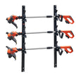 VEVOR Trimmer Rack, 3 Place Weeder Trimmer Rack, Trim Holder Trailer Rack with Zinc Alloy Password Lock, Wall-mounted or Mount on Enclosed Trailer Landscape Weed Eater, Pair