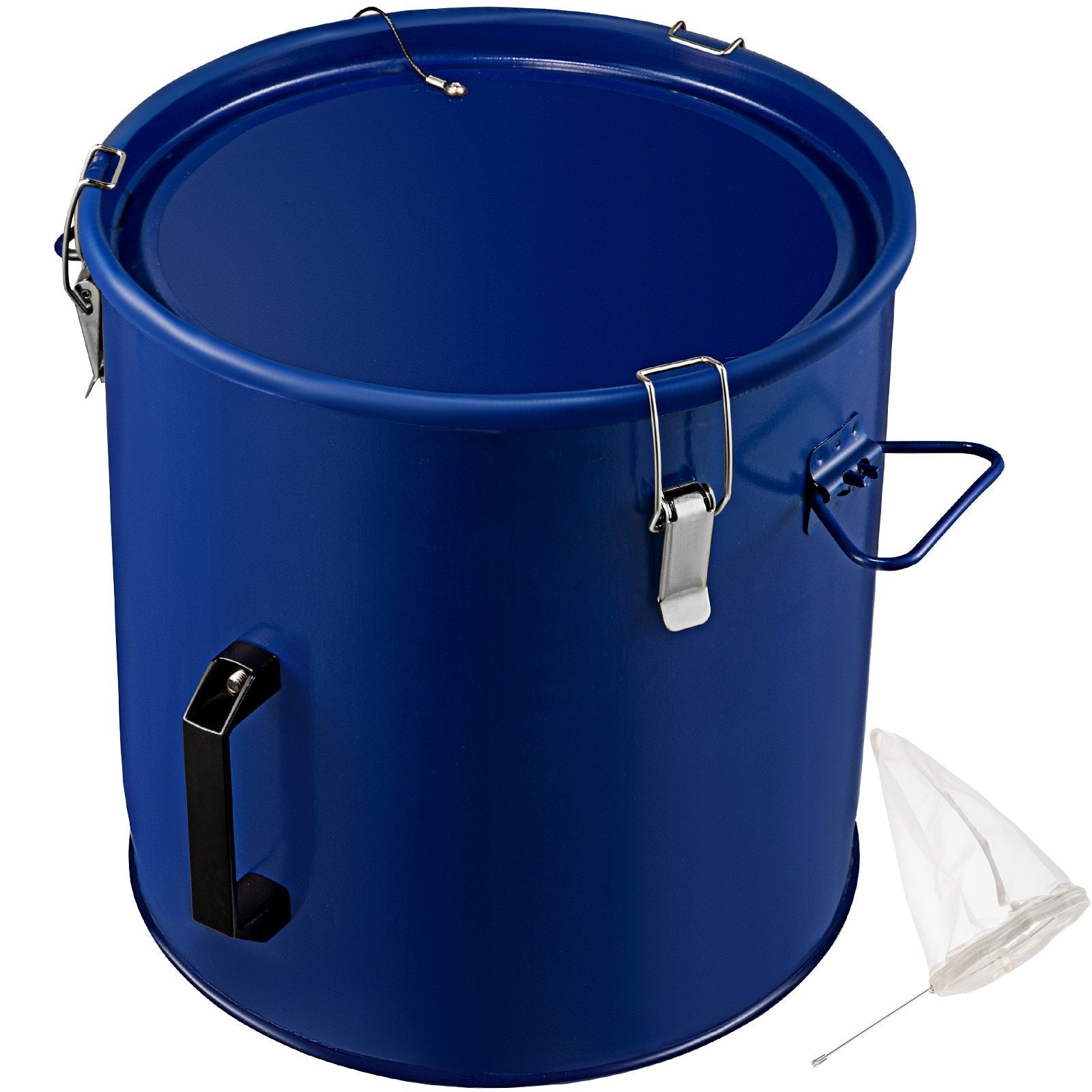 VEVOR Fryer Grease Bucket Oil Disposal Caddy 10 Gal Oil Bucket w/ Lid&Filter Bag