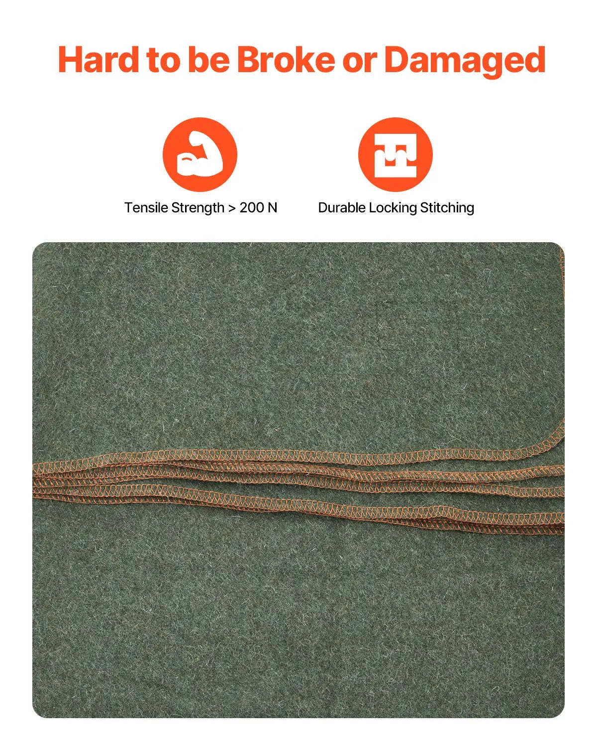 VEVOR Wool Camping Blanket 64