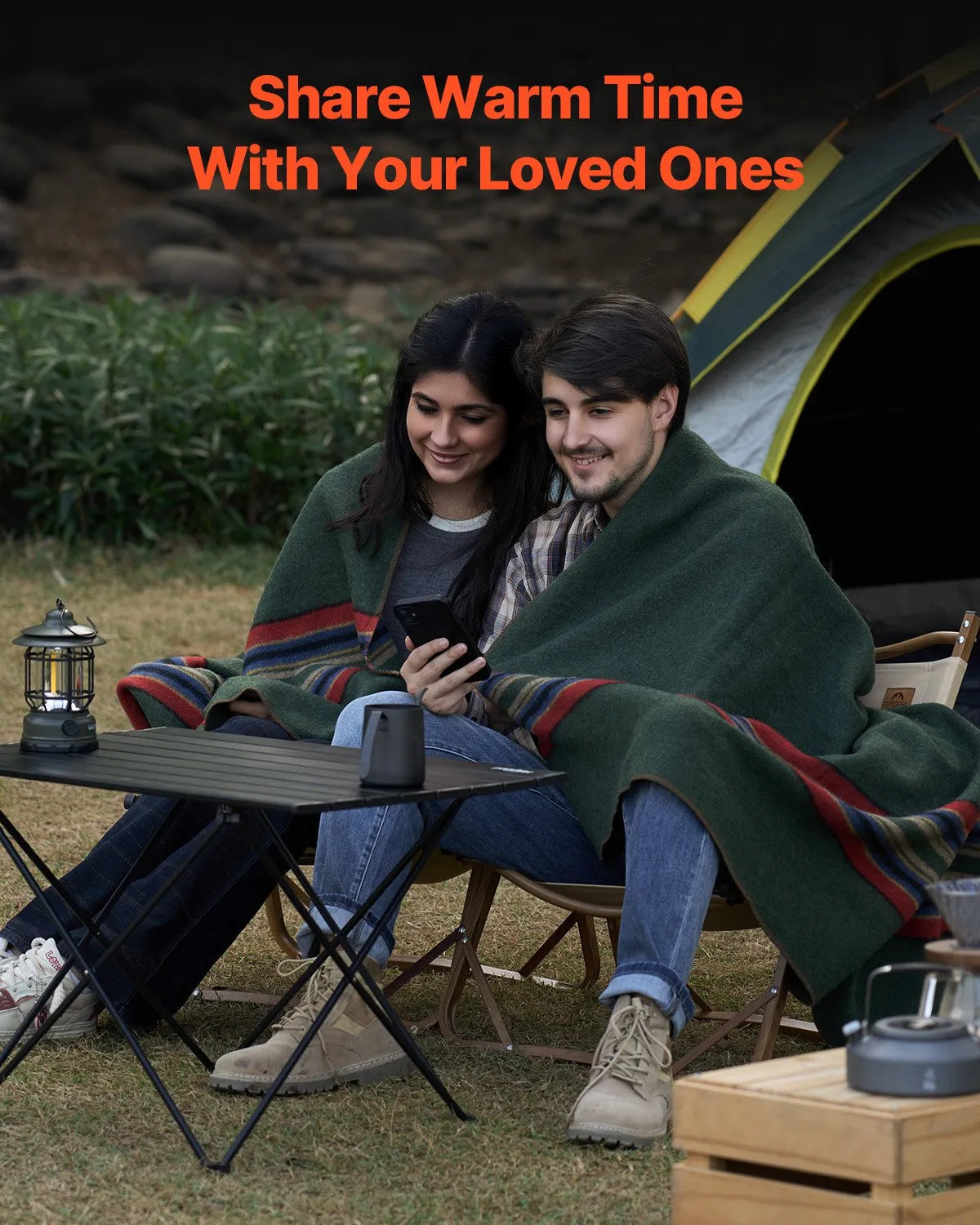 VEVOR Wool Camping Blanket 64