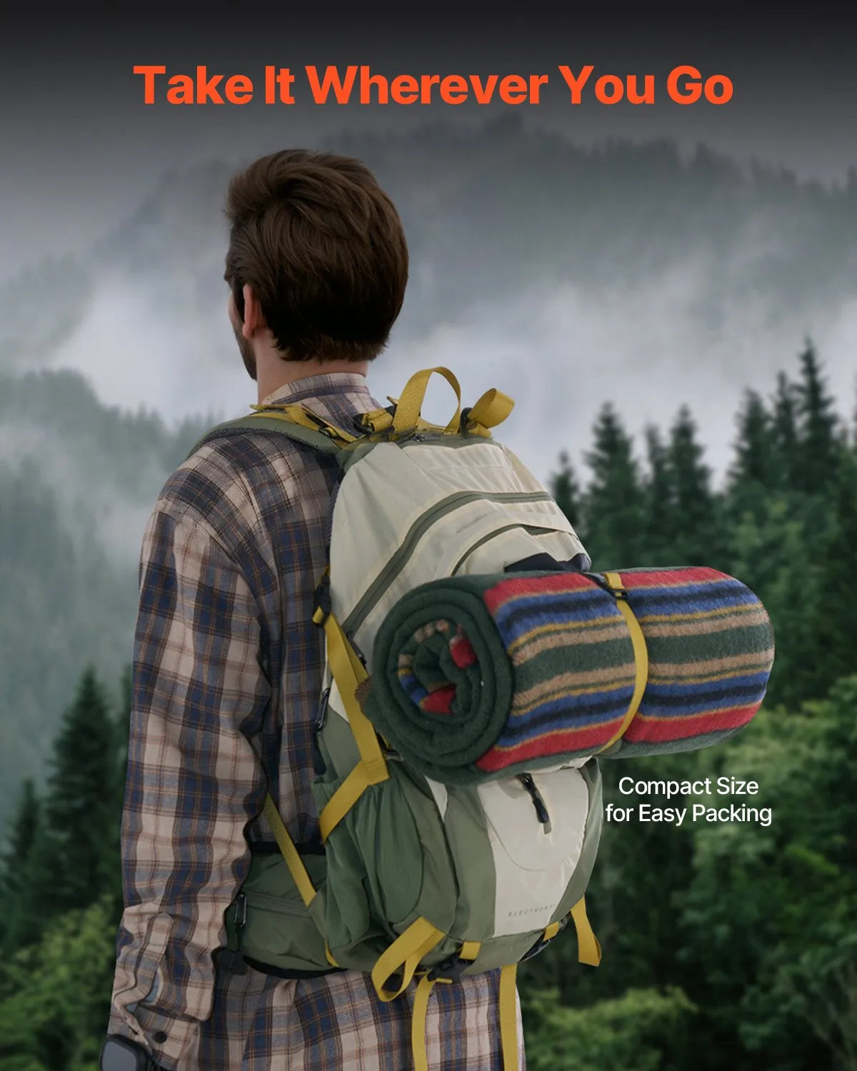 VEVOR Wool Camping Blanket 64
