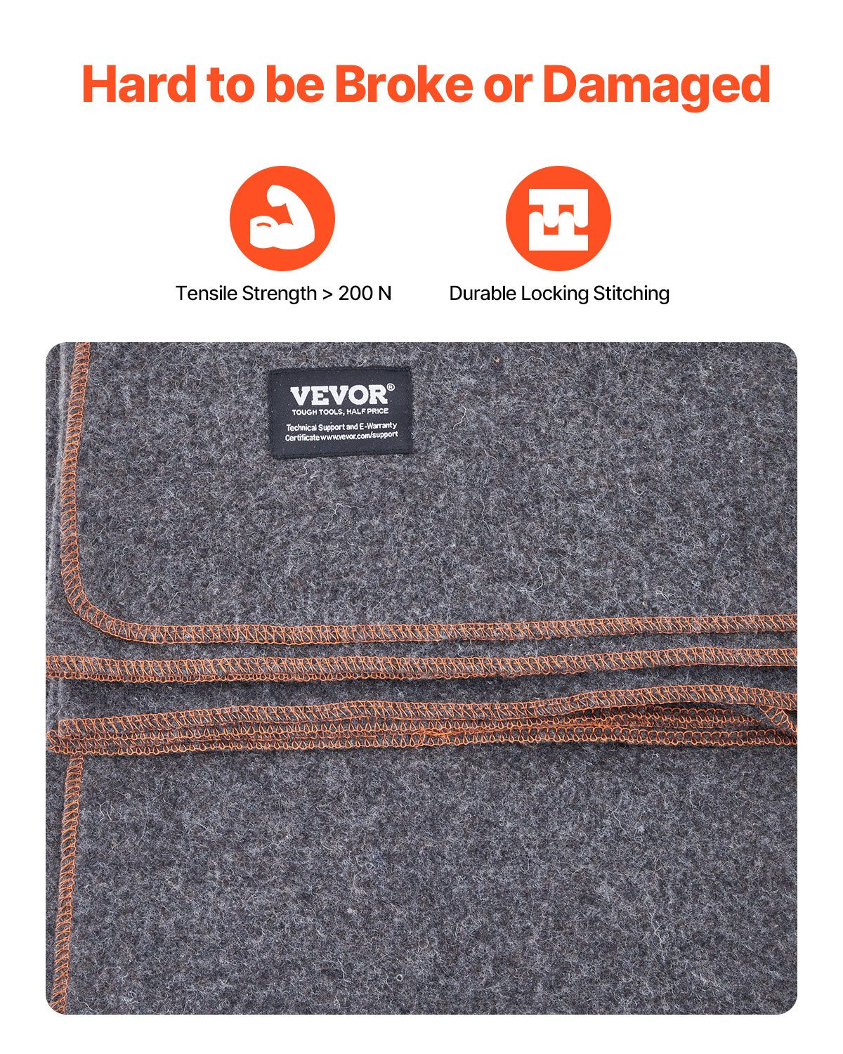VEVOR Wool Camping Blanket 64
