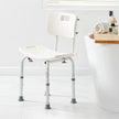 VEVOR Shower Chair, Shower Seat with Back, Adjustable Height Shower Stool, Shower Chair for Inside Shower Bathtub, Non-slip Bathroom Bench Bath Chair for Elderly Disabled Handicap, 350 lbs Capacity