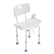 VEVOR Shower Chair, Shower Seat with Back, Adjustable Height Shower Stool, Shower Chair for Inside Shower Bathtub, Non-slip Bathroom Bench Bath Chair for Elderly Disabled Handicap, 350 lbs Capacity