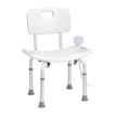 VEVOR Shower Chair, Shower Seat with Back, Adjustable Height Shower Stool, Shower Chair for Inside Shower Bathtub, Non-slip Bathroom Bench Bath Chair for Elderly Disabled Handicap, 350 lbs Capacity