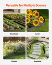 VEVOR Metal Landscape Edging 10Packs 60in Rust-Resistant Bendable for Yard Garden
