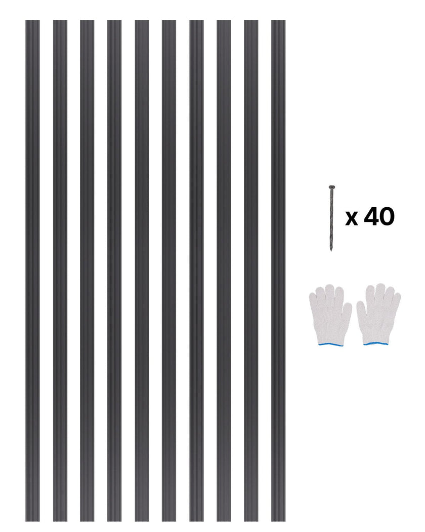 VEVOR Metal Landscape Edging 10Packs 60in Rust-Resistant Bendable for Yard Garden