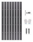 VEVOR Metal Landscape Edging 8Packs 72in Rust-Resistant Bendable for Yard Garden