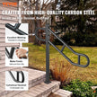 VEVOR Single Post Handrail for Outdoor 1-3 Step 40.5