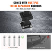 VEVOR Single Post Handrail for Outdoor 1-3 Step 40.5