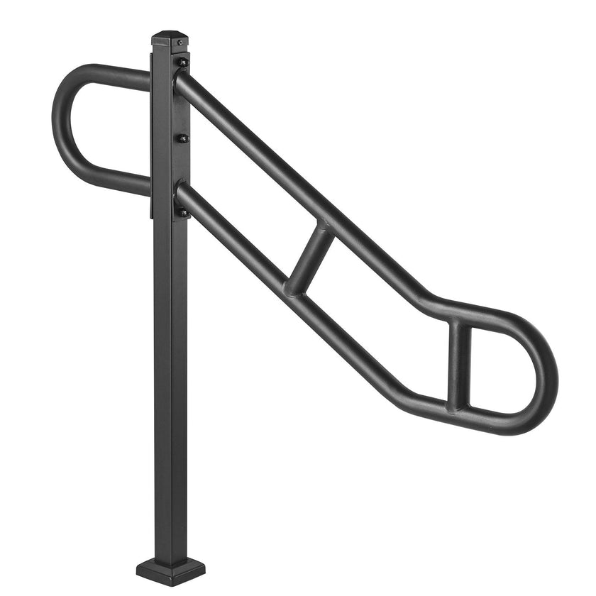 VEVOR Single Post Handrail for Outdoor 1-3 Step 40.5