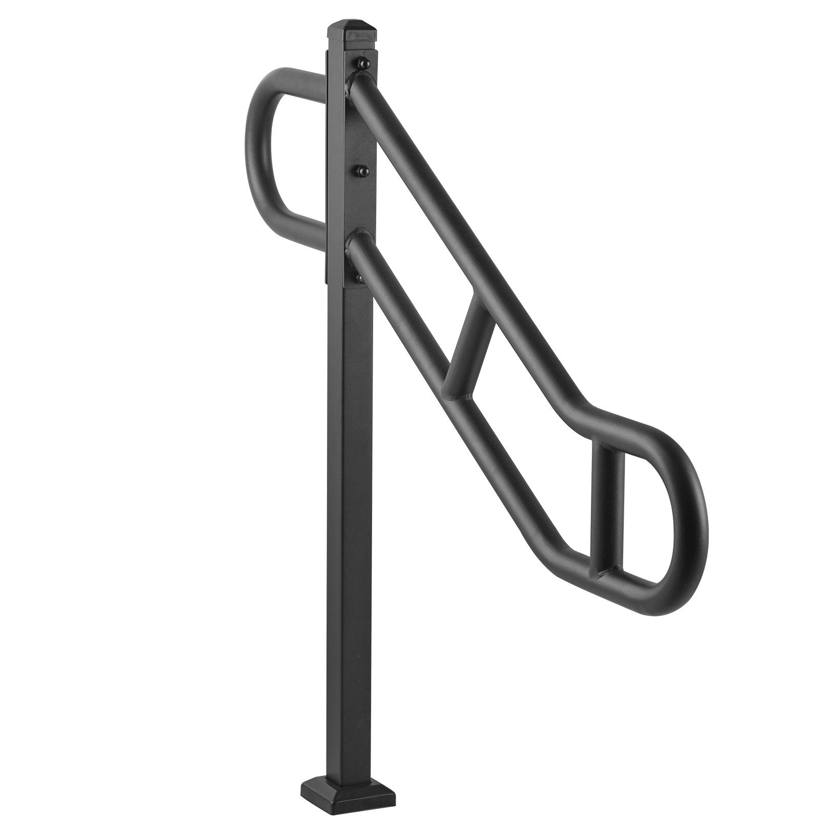 VEVOR Single Post Handrail for Outdoor 1-3 Step 40.5