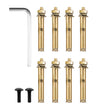 Stair Handrail Outdoor Handrail Aluminum Fits 1-3 Steps 3ft Railing Adjustable