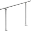 Stair Handrail Outdoor Handrail Aluminum Fits 1-4 Steps 4ft Railing Adjustable