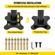 Handrail Outdoor Stairs 4 ft Changeable Iron Handrail Black Steps Rail Rustproof