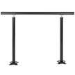 Handrail Outdoor Stairs 4 ft Changeable Iron Handrail Black Steps Rail Rustproof