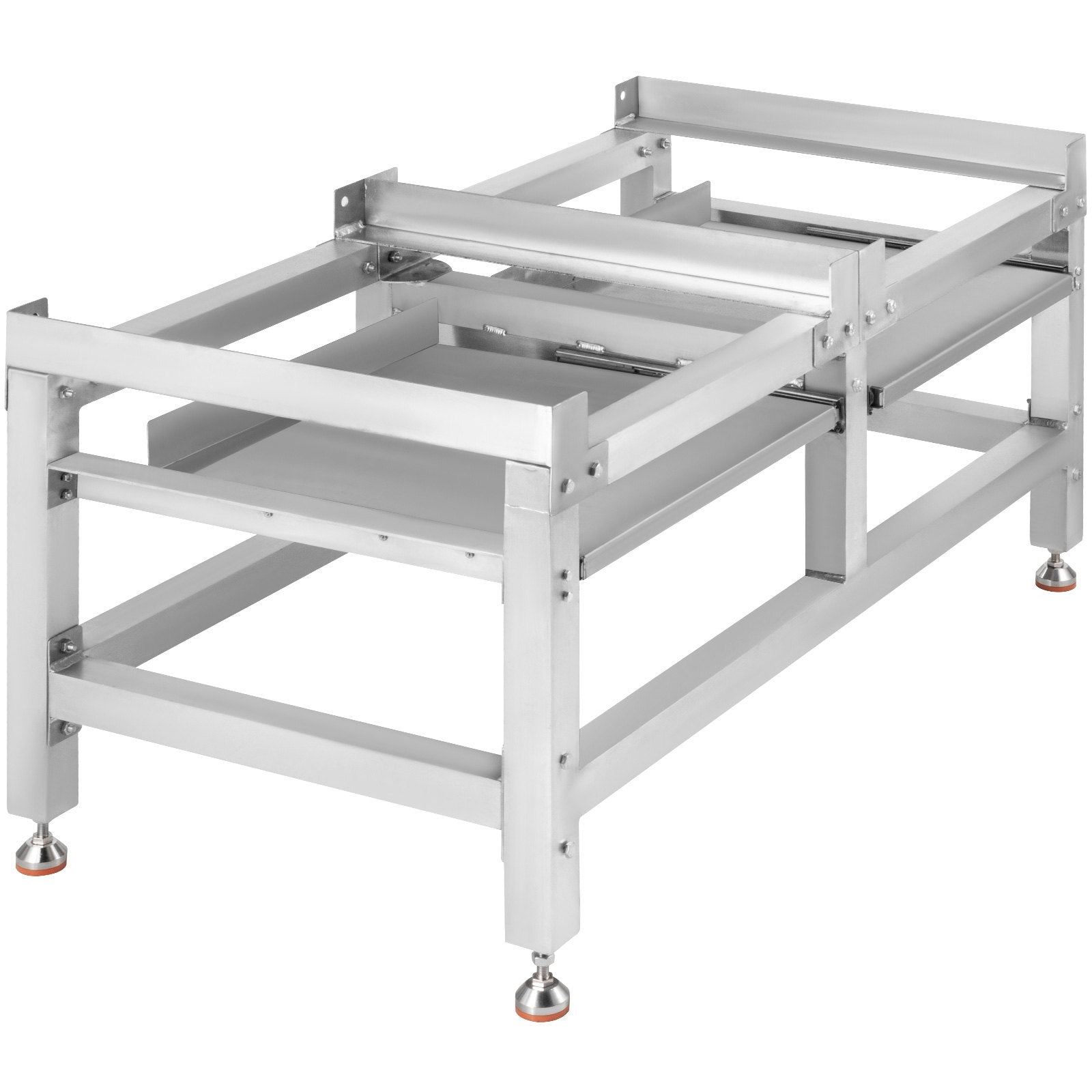 VEVOR Washing Machine Stand 300LBS, Washer Pedestal 25x25-Inch, Pedestal for Washer and Dryer, Washing Machine Base with A 66LBS Tray, Base Stand for Appliance with 4 Adjustable Feet, Aluminum