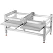 VEVOR Washing Machine Stand 300LBS, Washer Pedestal 25x25-Inch, Pedestal for Washer and Dryer, Washing Machine Base with A 66LBS Tray, Base Stand for Appliance with 4 Adjustable Feet, Aluminum