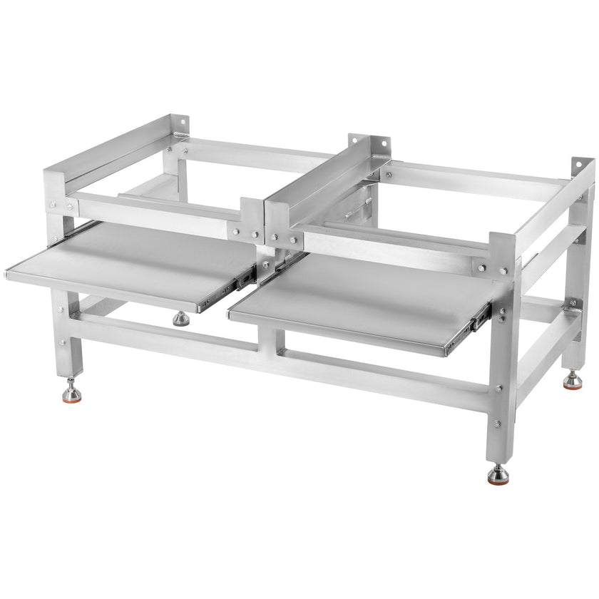 VEVOR Washing Machine Stand 300LBS, Washer Pedestal 25x25-Inch, Pedestal for Washer and Dryer, Washing Machine Base with A 66LBS Tray, Base Stand for Appliance with 4 Adjustable Feet, Aluminum