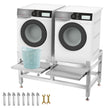 VEVOR Washing Machine Stand 300LBS, Washer Pedestal 25x25-Inch, Pedestal for Washer and Dryer, Washing Machine Base with A 66LBS Tray, Base Stand for Appliance with 4 Adjustable Feet, Aluminum