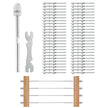 VEVOR 51 Pack Cable Railing Swage Threaded Stud Tension End Fitting Terminal for 1/8