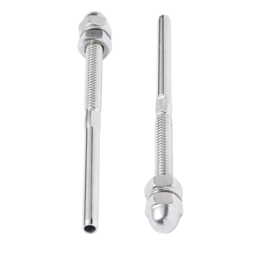 VEVOR 51 Pack Cable Railing Swage Threaded Stud Tension End Fitting Terminal for 1/8