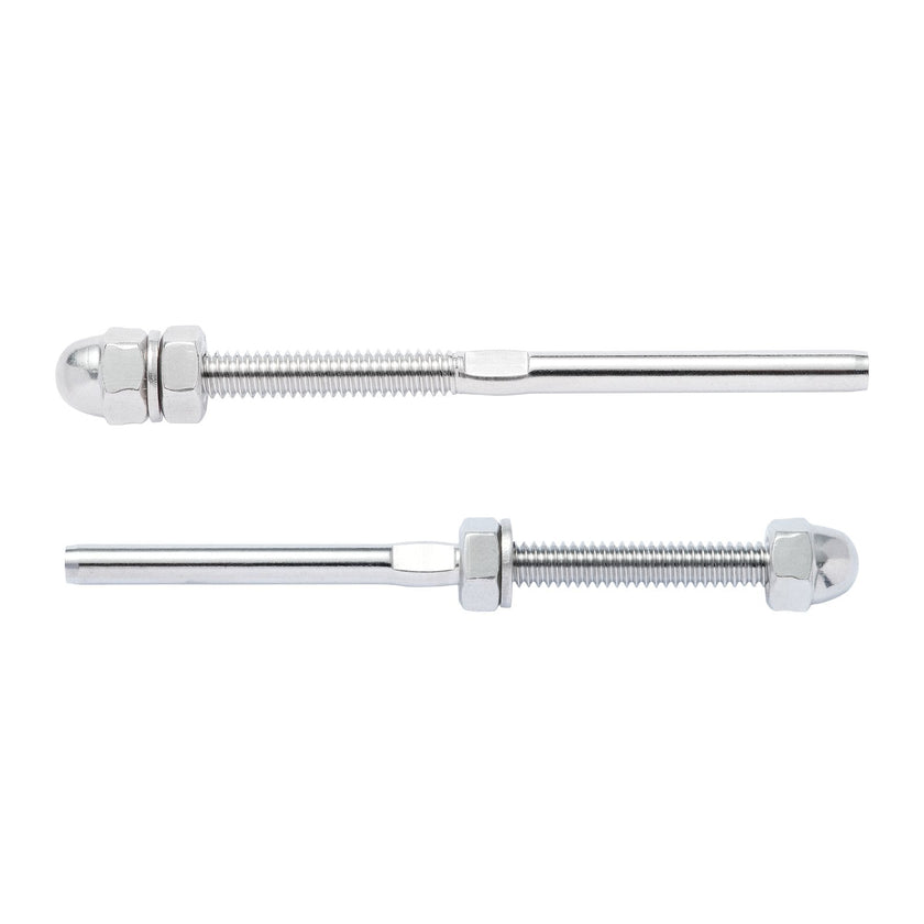 VEVOR 61 Pack Cable Railing Swage Threaded Stud Tension End Fitting Terminal for 1/8